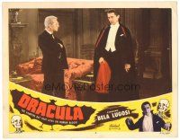 2h060 DRACULA LC #2 R51Tod Browning, wonderful c/u of vampire Bela Lugosi & Edward Van Sloan!