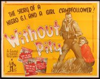 2h024 WITHOUT PITY pressbook '49 Federico Fellini's story of a Negro G.I. & a girl campfollower!