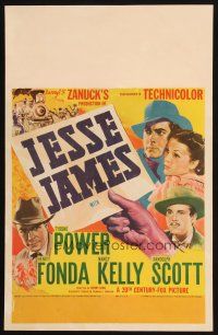 2h145 JESSE JAMES WC '39 Tyrone Power as the famous outlaw, Henry Fonda as Frank, Randolph Scott!