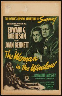 2h160 WOMAN IN THE WINDOW WC '44 Fritz Lang, art of Edward G. Robinson & sexy Joan Bennett!