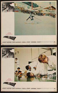 2h080 DOWNHILL RACER 8 LCs '69 Robert Redford, Gene Hackman, great Winter Olympics skiing images!