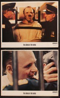 2h082 SILENCE OF THE LAMBS 8 LCs '91 Anthony Hopkins, Jodie Foster, Jonathan Demme crime classic!