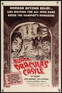 2j106 BLOOD OF DRACULA'S CASTLE 1sh '69 Al Adamson directed vampire horror, John Carradine!