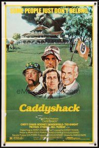 2j139 CADDYSHACK 1sh '80 Chevy Chase, Bill Murray, Rodney Dangerfield, golf comedy classic!