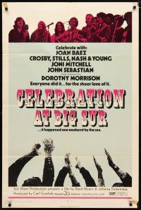 2j155 CELEBRATION AT BIG SUR 1sh '71 celebrate with Joan Baez, Crosby, Stills, Nash & Young!