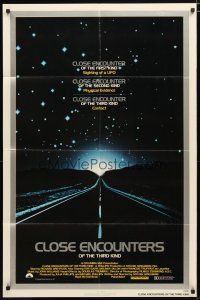 2j188 CLOSE ENCOUNTERS OF THE THIRD KIND 1sh '77 Steven Spielberg's sci-fi classic!