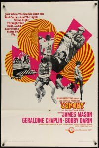 2j202 STRANGER IN THE HOUSE 1sh '68 James Mason, Geraldine Chaplin, Darrin, it's a love-in turned kill-in!