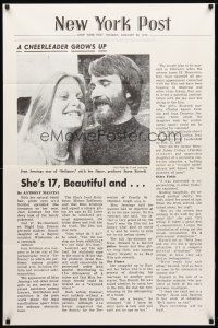 2j241 DEFIANCE OF GOOD New York Post style 1sh '74 Jean Jennings, a cheerleader grows up!