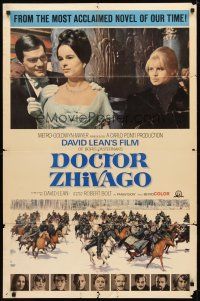 2j256 DOCTOR ZHIVAGO style B 1sh '65 Omar Sharif, Julie Christie, David Lean English epic!