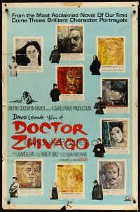 2j257 DOCTOR ZHIVAGO style C 1sh '65 Omar Sharif, Julie Christie, David Lean epic, Piotrowski art!
