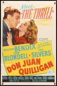2j259 DON JUAN QUILLIGAN 1sh '45 William Bendix has a new love technique for Joan Blondell!