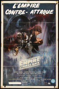 2j288 EMPIRE STRIKES BACK 1sh '80 George Lucas classic, GWTW art by Roger Kastel!