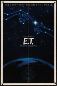2j280 E.T. THE EXTRA TERRESTRIAL 1sh R85 Steven Spielberg classic, constellation art!