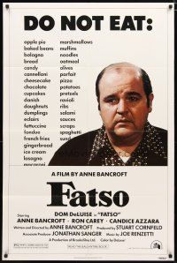 2j311 FATSO 1sh '80 Dom DeLuise goes on a diet, hilarious best image, directed by Anne Bancroft!
