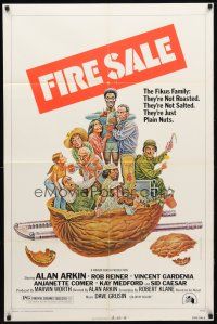 2j319 FIRE SALE 1sh '77 Alan Arkin, Rob Reiner, they're just plain nuts, wacky Bill Elder art!