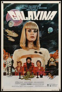 2j359 GALAXINA style B 1sh '80 Dorothy Stratten is a man-made machine with feelings!