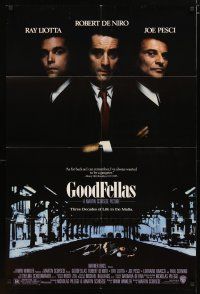 2j382 GOODFELLAS 1sh '90 Robert De Niro, Joe Pesci, Ray Liotta, Martin Scorsese gangster classic!
