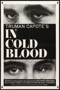 2j463 IN COLD BLOOD 1sh '68 Richard Brooks directed, Robert Blake, from novel by Truman Capote!