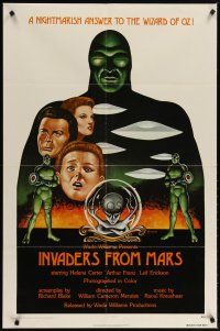 2j472 INVADERS FROM MARS 1sh R76 classic, wild sci-fi artwork by Theakston!