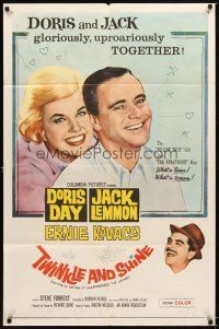 2j478 IT HAPPENED TO JANE 1sh R61 close up of Doris Day & Jack Lemmon, Ernie Kovacs!