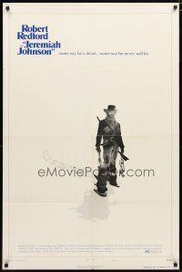 2j484 JEREMIAH JOHNSON style C 1sh '72 cool image of Robert Redford, directed by Sydney Pollack!