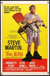 2j485 JERK style B int'l 1sh '79 wacky Steve Martin is the son of a poor black sharecropper!