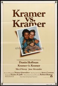 2j507 KRAMER VS. KRAMER 1sh '79 Dustin Hoffman, Meryl Streep, child custody & divorce!