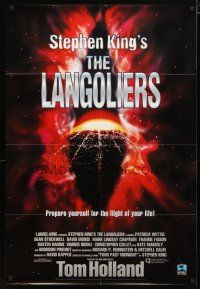 2j511 LANGOLIERS video 1sh '95 Stephen King, Patricia Wetting, Dean Stockwell, David Morse!