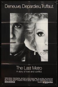 2j514 LAST METRO 1sh '81 Catherine Deneuve, Gerard Depardieu, Francois Truffaut