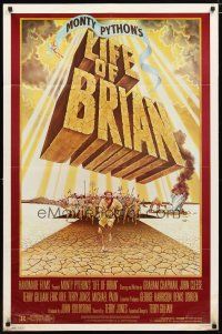 2j523 LIFE OF BRIAN 1sh '79 Monty Python, he's not the Messiah, he's just a naughty boy!