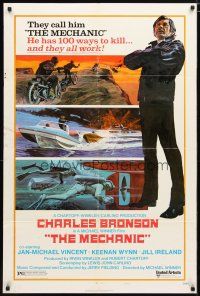 2j580 MECHANIC style B 1sh '72 Charles Bronson has more than a hundred ways to kill!