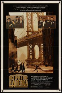 2j634 ONCE UPON A TIME IN AMERICA 1sh '84 De Niro, James Woods, directed by Sergio Leone!