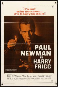 2j748 SECRET WAR OF HARRY FRIGG 1sh '68 Paul Newman in the title role, directed by Jack Smight!