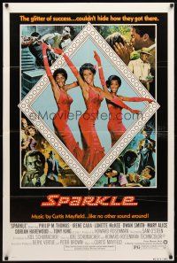 2j802 SPARKLE style B 1sh '76 Irene Cara & Lonette McKee go from ghetto to superstars!