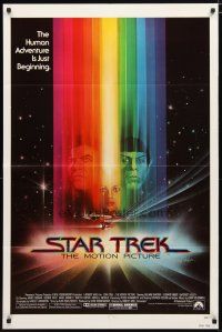 2j814 STAR TREK 1sh '79 cool art of William Shatner & Leonard Nimoy by Bob Peak!