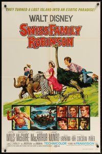 2j862 SWISS FAMILY ROBINSON 1sh R75 John Mills, Walt Disney family fantasy classic!