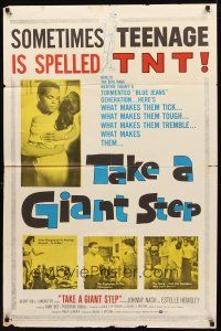 2j865 TAKE A GIANT STEP 1sh '60 Ruby Dee, story of the youths who search for their manhood!