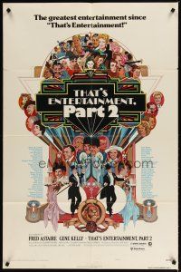 2j881 THAT'S ENTERTAINMENT PART 2 style C 1sh '75 Fred Astaire, Sinatra & many MGM greats by Peak!