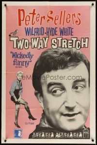 2j921 TWO-WAY STRETCH 1sh '61 Peter Sellers breaks out of jail & then back in, sexy Liz Frazer!