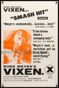 2j943 VIXEN 1sh '68 classic Russ Meyer, close up of sexy naked Erica Gavin!