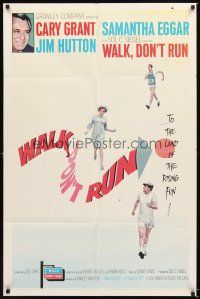 2j947 WALK DON'T RUN 1sh '66 Cary Grant & Samantha Eggar at Tokyo Olympics!