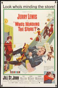 2j966 WHO'S MINDING THE STORE 1sh '63 Jerry Lewis is the unhandiest handyman, Jill St. John