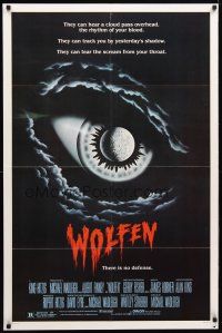 2j983 WOLFEN int'l 1sh '81 really cool horror art of moon & clouds as eye, There is no defense!