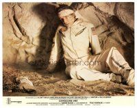 2k364 CAPRICORN ONE English LC '79 image of James Brolin & snake in cave!
