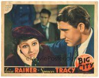 2k313 BIG CITY LC '37 cool close-up portrait of Luise Rainer & Spencer Tracy!