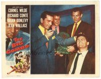 2k315 BIG COMBO LC '55 Lee Van Cleef, Holliman w/ Richard Conte torturing Cornel Wilde, film noir!