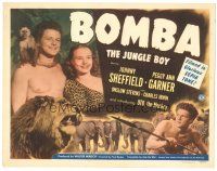2k093 BOMBA THE JUNGLE BOY TC '49 Johnny Sheffield, Peggy Ann Garner & Oto!