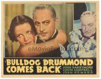 2k346 BULLDOG DRUMMOND COMES BACK other company LC '37 John Barrymore & pretty Louise Campbell!