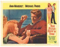 2k352 BUS RILEY'S BACK IN TOWN LC #2 '65 c/u of Ann-Margret kneeling in front of Michael Parks!