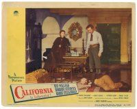 2k358 CALIFORNIA LC #2 '46 Ray Milland, Barbara Stanwyck & George Coulouris on floor!